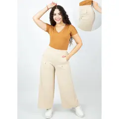 GENERICO - PANTALÓN PALAZO CASUAL VIENA DAMA