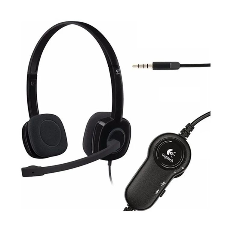 Audifono H151 Con Microfono Stereo Black