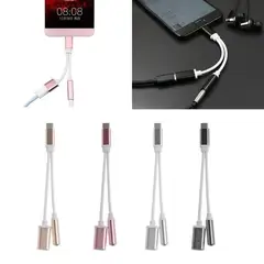 GENERICO - CABLE ADAPTADOR USB-C A PLUG JACK 35MM DE AUDIO - ROSA