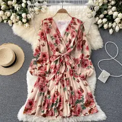 GENERICO - Vestido midi con estampado -Vestido Norka