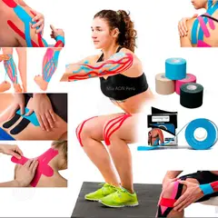 GENERICO - Kinesiology Tape Latex Cinta de Reparación Muscular