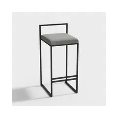 GENERICO - Banco Bar Boane Gris Pandora Home