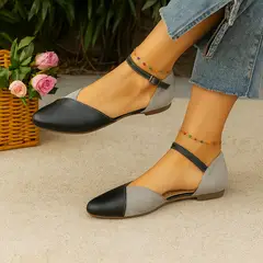 GENERICO - Balerinas Mujer Misshus Lua negro gris