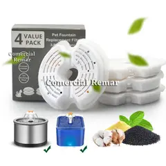 GENERICO - Filtros para Bebedero de Agua Fuente para Mascota x 4 unid.