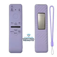 CASE - Protector Silicona Para Control Samsung Solar 2024 BN59-01432 - Lila