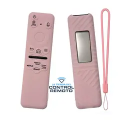 CASE - Protector Silicona Para Control Samsung Solar 2024 BN59-01432 - Rosa