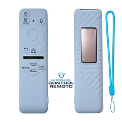 CASE - Funda Protector Para Control Samsung Solar 2024 BN59-01432 - Celeste