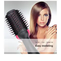 GENERICO - Cepillo Secador Alisador de Cabello Multifuncional 3 en 1