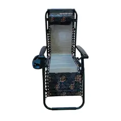 GENERICO - Silla Plegable de Terrasa o Playera Marron con Bandeja