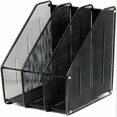 GENERICO - Organizador metálico 3 rejillas de Documentos de escritorio