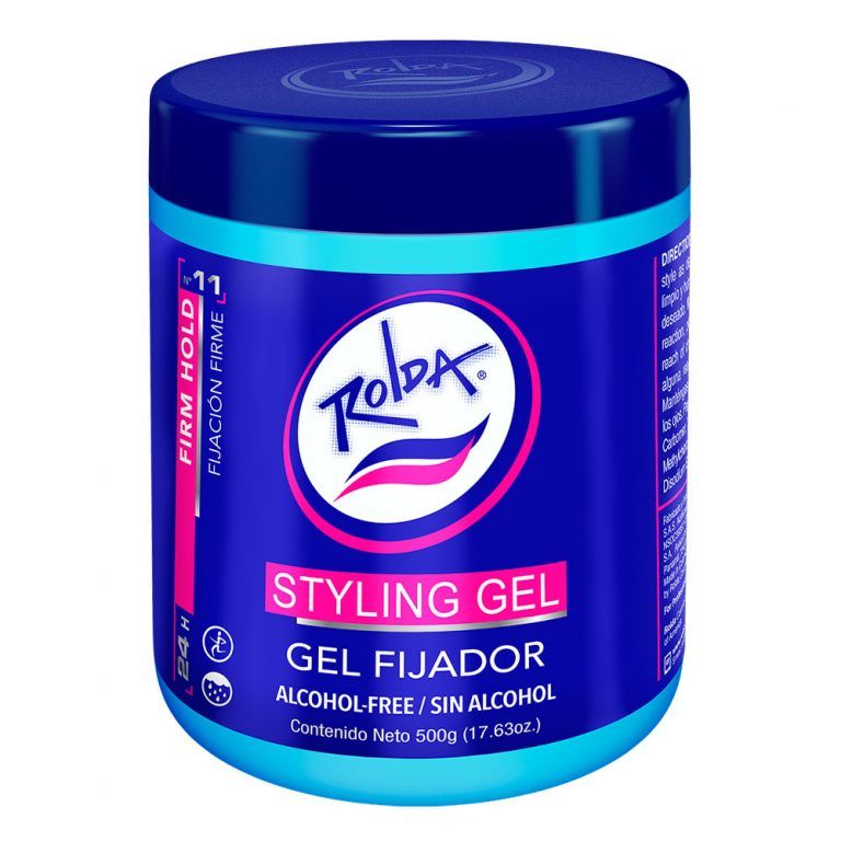 Gel Fijador de cabello Rolda Styling Azul 1000g - Sin Alcohol