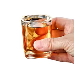 INSPIRA - Juego de 6 Mini Copitas de Shot Cuadrado de Vidrio