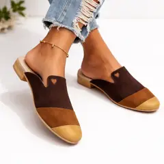 GENERICO - Zapatos mules Mujer Misshus Iris mix marrón