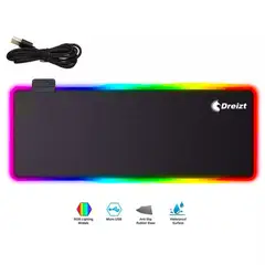 DREIZT - Mousepad Gamer RGB Multicolor XL 80cm x 30cm
