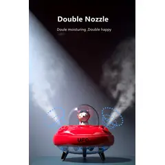 GENERICO - Difusor Aromaterapia - Nave Espacial Rosado