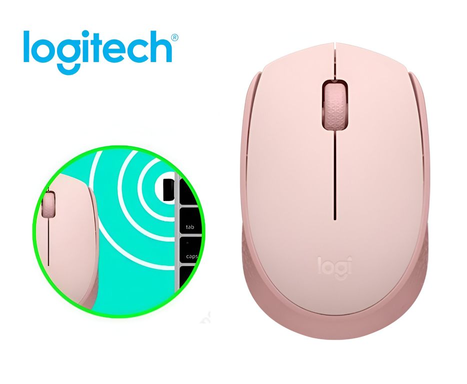 Mouse M170 Inalámbrico Rosado