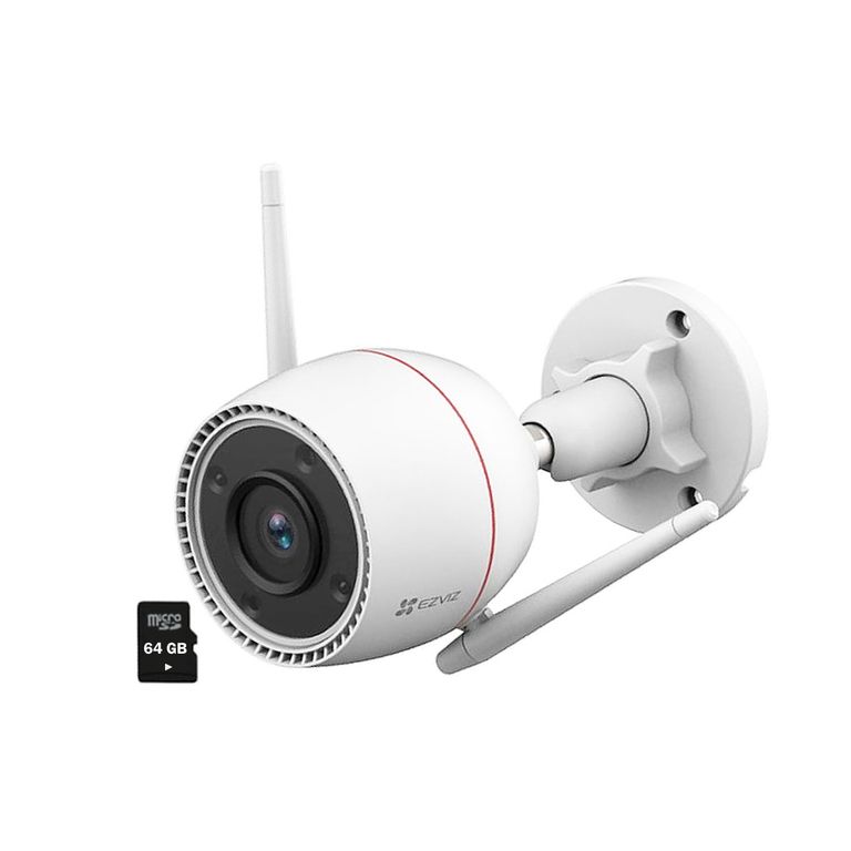 Cámara Vigilancia Wifi H3C 3MP IP67 Noche Color + Micro SD 64GB