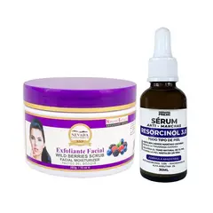 NEVADA NATURAL PRODUCTS - Exfoliante Facial Frutos Bosque + Serum Antimanchas Resorcinol
