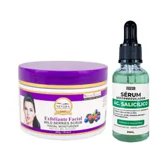 NEVADA NATURAL PRODUCTS - Exfoliante Facial Frutos Bosque + Serum Acido Salicilato 3