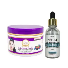 NEVADA NATURAL PRODUCTS - Exfoliante Facial Frutos Bosque + Serum Ácido Láctico 8%