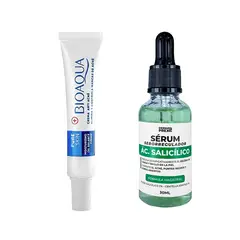 BIOAQUA - Crema Antiacne Pure Skin + Serum Acido Salicilato 3