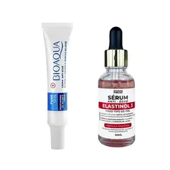 BIOAQUA - Crema Antiacne Pure Skin + Serum Antiedad Elastinol 3