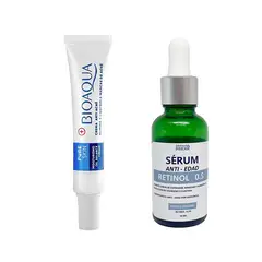 BIOAQUA - Crema Antiacne Pure Skin + Serum Antiedad Retinol 05