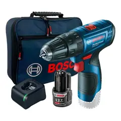 Bosch - Taladro Percutor GSB 120 + 1 Bateria 2.0 Ah + Maleta