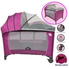 BABY KITS - Cuna Corral para Bebé Roma Rosado