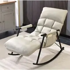 GENERICO - Silla Mecedora Reclinable Blanco
