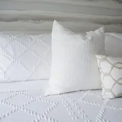 CLAUDIA RIVA HOME - Funda Edredón Rombos Blanco