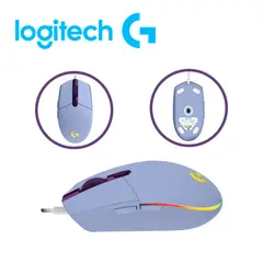 LOGITECH - Mouse G203 6 Botones RGB DPI 8000 LILA