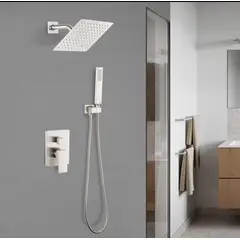 FRATELLI - Combo Set Mezcladora Doble Ducha ducha mano Acero inoxidable PREMIUM
