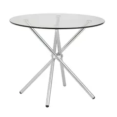 OFIDEAS - Mesa de Comedor Nodos 90 CM Vidrio Transparente