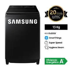 SAMSUNG - Lavadora Ecobubble 13KG WA13CG5441BVPE - Color Negro