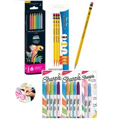 SHARPIE - Pack de Resaltadores Intensos + 3 Lapiz Mongol