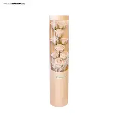 GENERICO - Ramo de Flores de Jabón con Luces Rosado - Importado