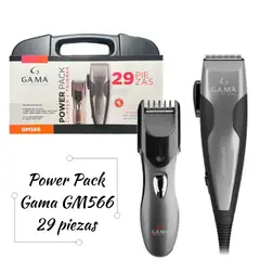 GAMA - Maquina de Cortar Cabello Power PACK GM566 29 PIEZAS 220V