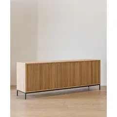 TU MESITA - Aparador Moderno Calmell Color Duna 3 puertas