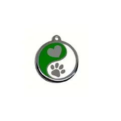 OTTOWARE - PLACA PARA COLLAR DE MASCOTAS MODELO YING YANG