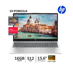 HP - Laptop 15-FC0012LA AMD Ryzen 7 7730U 16Gb Ram/ 512Gb SSD/ 15.6”FHD/Radeon Graphics/ 802N1LA