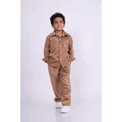 GENERICO - Conjunto corduroy niño azul