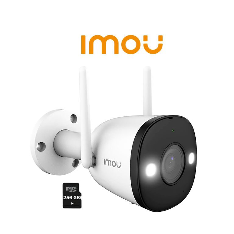 Cámara Vigilancia Wi-Fi BULLET 3 2K 3MP Exterior Noche Color + 256GB