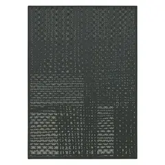 GENERICO - Alfombra Rectangular Luna Negro 200 x 290cm