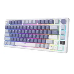 ROYAL KLUDGE - Teclado Mecánico Español Inalámbrico Rk M75 Silver Switch