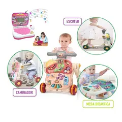 GENERICO - Caminador Didáctico Scooter 5 en 1 + Mini computadora Sonido
