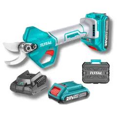 TOTAL TOOLS - Tijera de podar inalambrico 25 mm + bateria 2ah y cargador Total