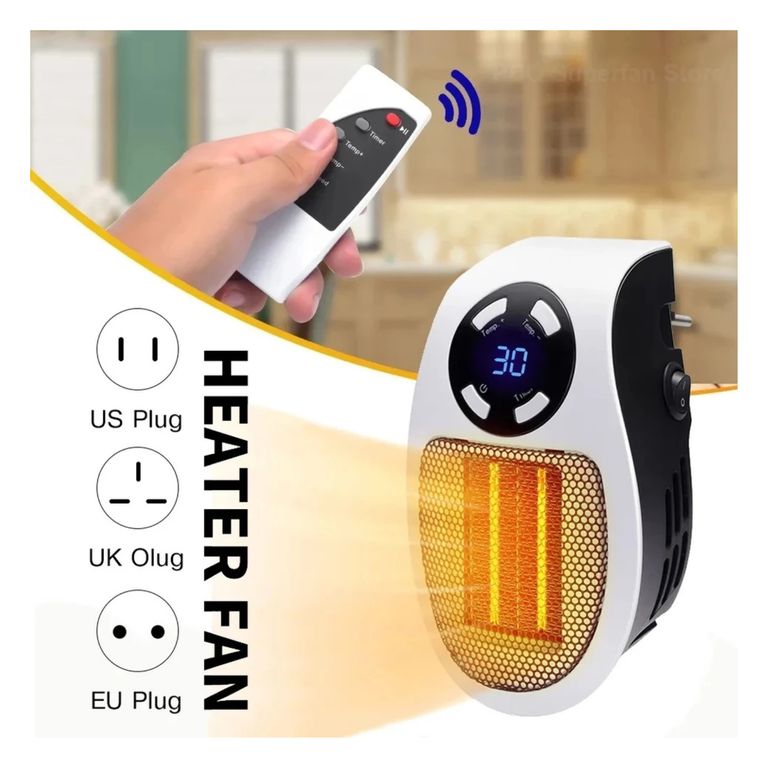 Calefactor Eléctrico Portátil Con Control