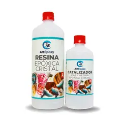 ARTEPOXY - KIT DE RESINA EPOXICA CRISTAL 1KG