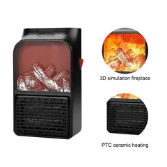 OEM - Calefactor Eléctrico Flame Heater de 1000 Watts